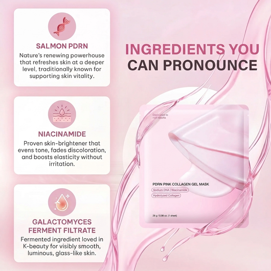 Salmon PDRN Collagen Gel Mask for Glass Skin