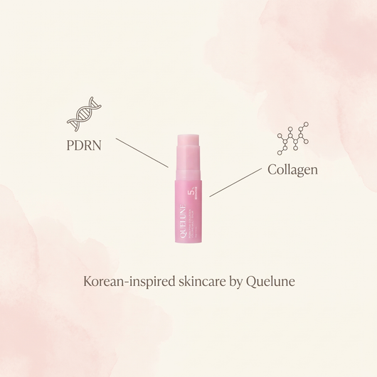 Diagram showing the balm contains PDRN and collagen